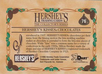 1995 Dart 100 Years of Hershey's #76 Hershey's Kisses Chocolates Back