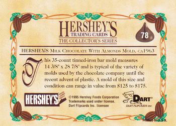 1995 Dart 100 Years of Hershey's #78 Hershey's Milk Chocolate With Almonds Mold, c Back