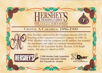 1995 Dart 100 Years of Hershey's #7 Crystal A Caramels, 1886-1900 Back