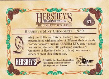 1995 Dart 100 Years of Hershey's #81 Hershey's Mint Chocolate, 1959 Back