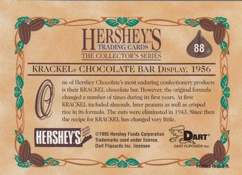 1995 Dart 100 Years of Hershey's #88 Krackel Chocolate Bar Display, 1956 Back