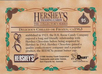 1995 Dart 100 Years of Hershey's #95 Delicious Chilled or Frozen, ca 1963 Back