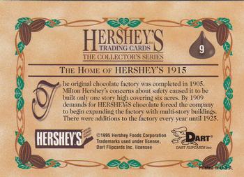 1995 Dart 100 Years of Hershey's #9 The Home of Herskey's 1915 Back