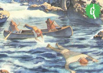1996 Topps Goosebumps #27 Raging River Rescue! Front