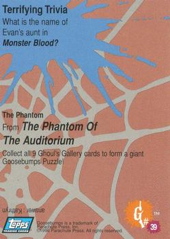 1996 Topps Goosebumps #39 The Phantom Back