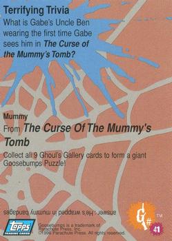 1996 Topps Goosebumps #41 Mummy Back