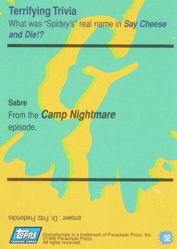1996 Topps Goosebumps #52 Camp Nightmare Back