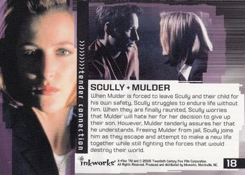 2005 Inkworks X-Files Connections #18 Scully + Mulder Back