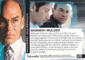 2005 Inkworks X-Files Connections #26 Skinner + Mulder Back