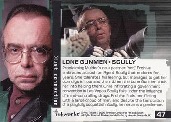 2005 Inkworks X-Files Connections #47 Lone Gunmen + Scully Back