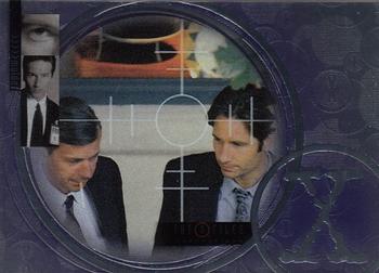 2005 Inkworks X-Files Connections #4 Mulder + Cigarette-Smoking Man Front