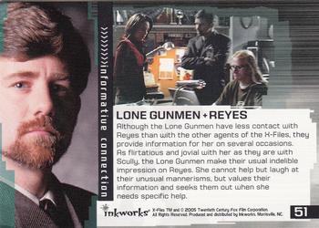 2005 Inkworks X-Files Connections #51 Lone Gunmen + Reyes Back