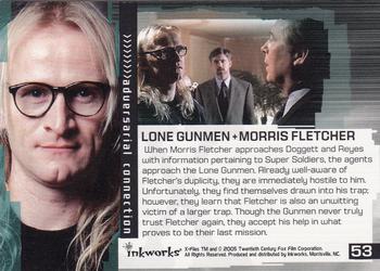 2005 Inkworks X-Files Connections #53 Lone Gunmen + Morris Fletcher Back