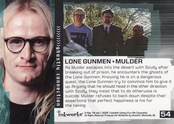 2005 Inkworks X-Files Connections #54 Lone Gunmen + Mulder Back