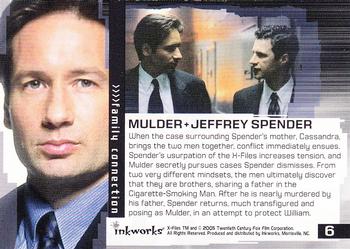 2005 Inkworks X-Files Connections #6 Mulder + Jeffrey Spender Back