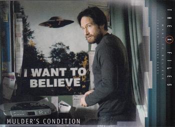 2008 Inkworks X-Files I Want to Believe #13 Mulder's Condition Front