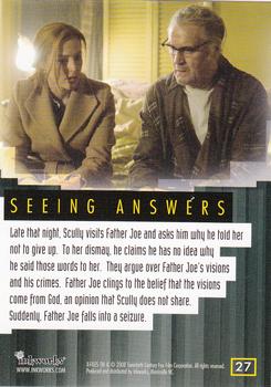 2008 Inkworks X-Files I Want to Believe #27 Seeing Answers Back