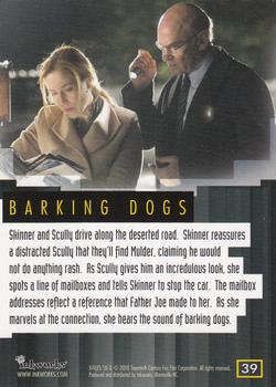2008 Inkworks X-Files I Want to Believe #39 Barking Dogs Back