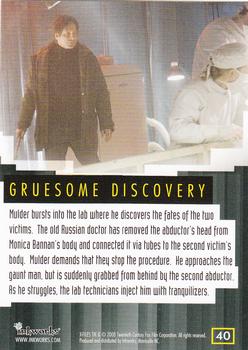 2008 Inkworks X-Files I Want to Believe #40 Gruesome Discovery Back