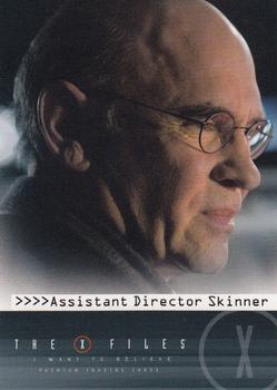 2008 Inkworks X-Files I Want to Believe #4 Assistant Director Skinner Front