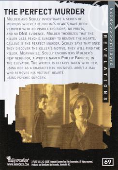 2008 Inkworks X-Files I Want to Believe #69 The Perfect Murder Back