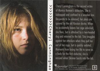 2008 Inkworks X-Files I Want to Believe #8 Cheryl Cunningham Back
