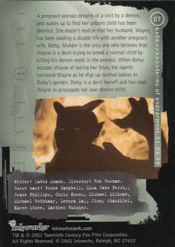 2002 Inkworks X-Files Seasons 6 & 7 #7 01.03.99  6x06>>>>>>terms of endearment Back