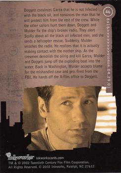 2002 Inkworks X-Files Season 8 #46 Doggett convinces Garza that he is not infec Back