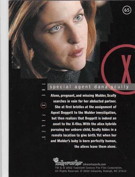 2002 Inkworks X-Files Season 8 #65 Special Agent Dana Scully Back