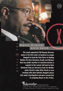 2002 Inkworks X-Files Season 8 #70 Deputy Director Alvin Kersh Back