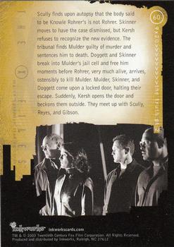2003 Inkworks X-Files Season 9 #60 Scully finds upon autopsy that the body said Back
