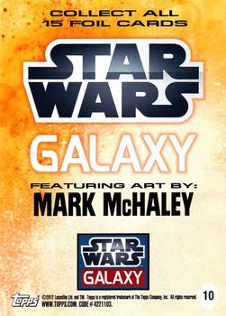 2012 Topps Star Wars Galaxy Series 7 - Foil #10 Darth Maul Back