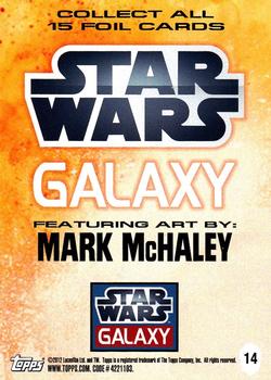2012 Topps Star Wars Galaxy Series 7 - Foil #14 Darth Vader Back