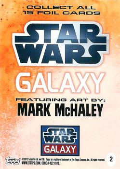 2012 Topps Star Wars Galaxy Series 7 - Foil #2 Cad Bane Back