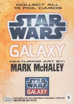 2012 Topps Star Wars Galaxy Series 7 - Foil #6 Boba Fett Back