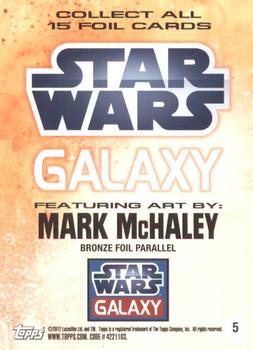 2012 Topps Star Wars Galaxy Series 7 - Foil - Bronze #5 Chewbacca Back