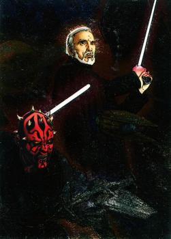 2012 Topps Star Wars Galaxy Series 7 - Etched Foil #4 Darth Maul & Count Dooku Front