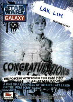 2012 Topps Star Wars Galaxy Series 7 - Sketch Cards #NNO Lak Lim Back