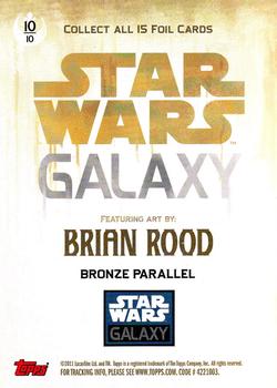 2011 Topps Star Wars Galaxy Series 6 - Foil - Bronze #10 Darth Vader Back