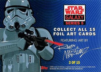2010 Topps Star Wars Galaxy Series 5 - Foil #3 Chewbacca Back