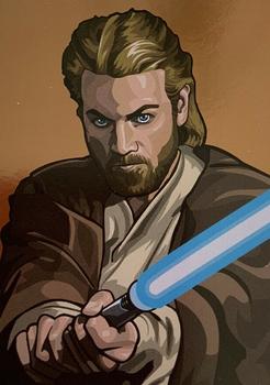 2010 Topps Star Wars Galaxy Series 5 - Foil - Bronze #9 Obi-Wan Kenobi Front