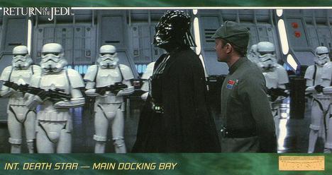 1996 Topps Widevision Star Wars: Return of the Jedi #7 Int. Death Star -- Main Docking Bay Front