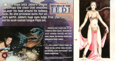 1996 Topps Widevision Star Wars: Return of the Jedi #41 Int. Sail Barge -- Observation Deck Back