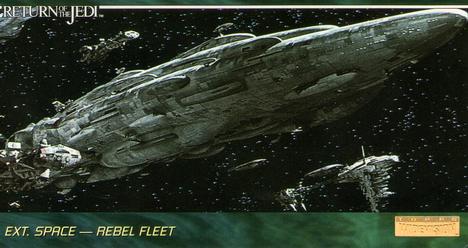 1996 Topps Widevision Star Wars: Return of the Jedi #56 Ext. Space -- Rebel Fleet Front
