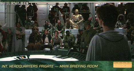 1996 Topps Widevision Star Wars: Return of the Jedi #57 Int. Headquarters Frigate -- Main Briefing Room Front