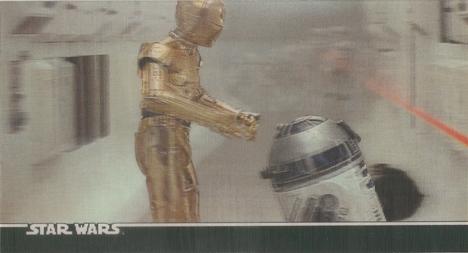 1996 Topps 3Di Star Wars #3 Droids in Crossfire Front