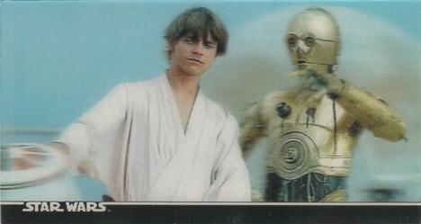 1996 Topps 3Di Star Wars #8 Enter Luke Skywalker Front