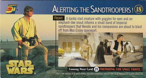 1996 Topps 3Di Star Wars #18 Alerting the Sandtrooper Back