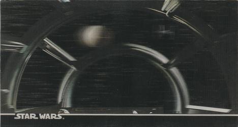 1996 Topps 3Di Star Wars #28 Approaching the Death Star Front