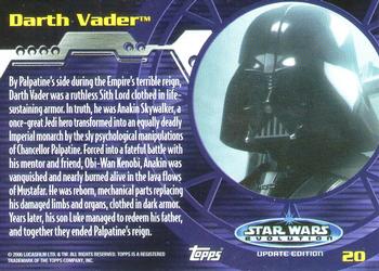 2006 Topps Star Wars: Evolution Update Edition #20 Darth Vader Back